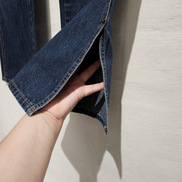 Vintage Y2K Abercrombie and Fitch Lace-Up Boot Cut Jeans Sz 10. - Picture 4 of 8